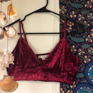 Velvet bralette